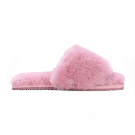 Dames schapenvacht pantoffels roze warme winter bont slippers - Nordic - Image 1