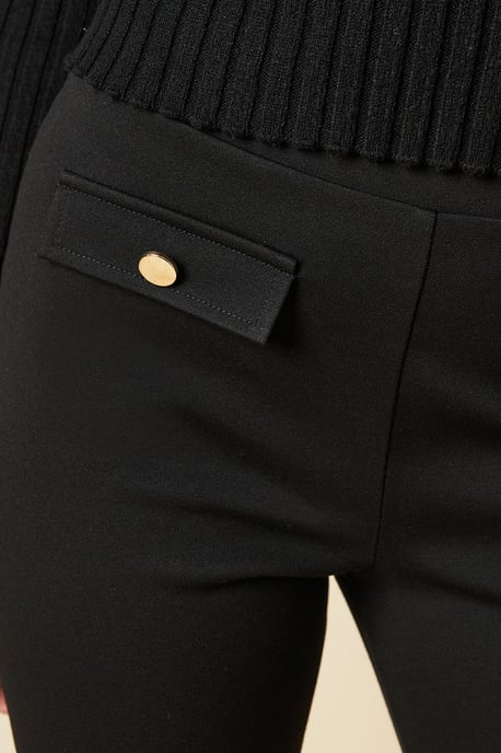 Pocket Detail Ponte Trouser - Image 5