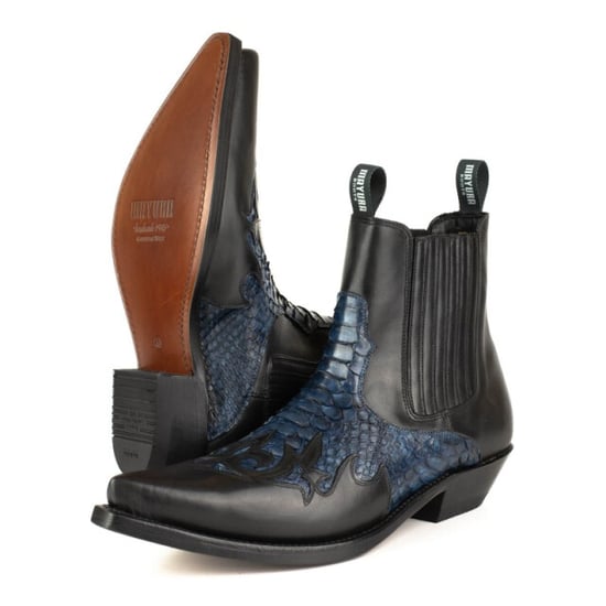 Mayura Boots Cowboy laarzen rock-2500-box negro/piton azul - Image 6