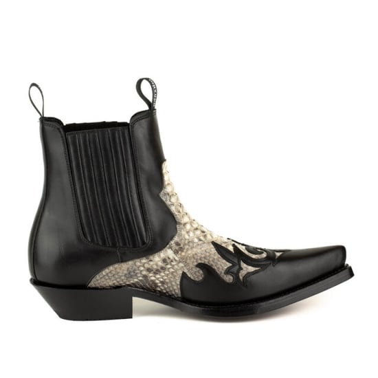Mayura Boots Cowboy laarzen rock-2500-box negro/piton blanco - Image 1