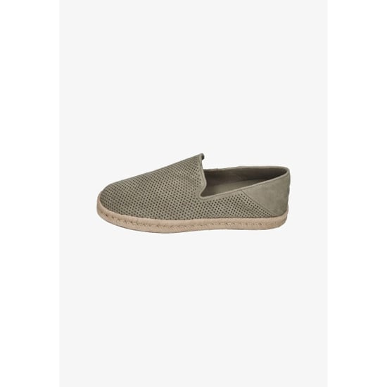 Toms Santiago vetiver grey diamond perforated suede - Image 1