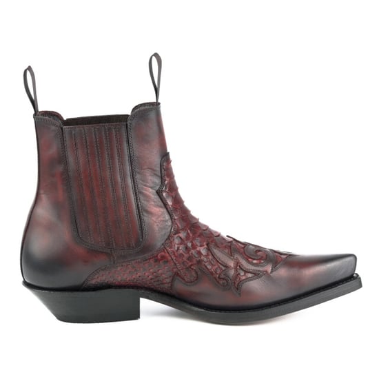 Mayura Boots Cowboy laarzen rock-2500-vacuno / rojo-negro - Image 6