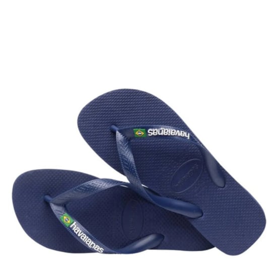 Havaianas brasil logo marine blue teenslippers unisex - Image 4