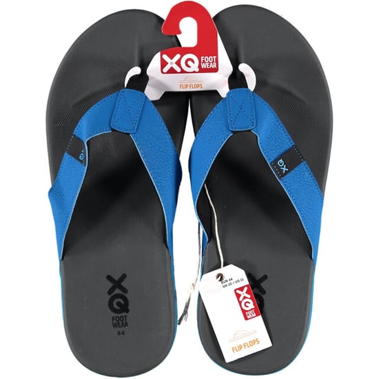 XQ Xq heren teenslippers ergonomisch antraciet/blauw - Image 3