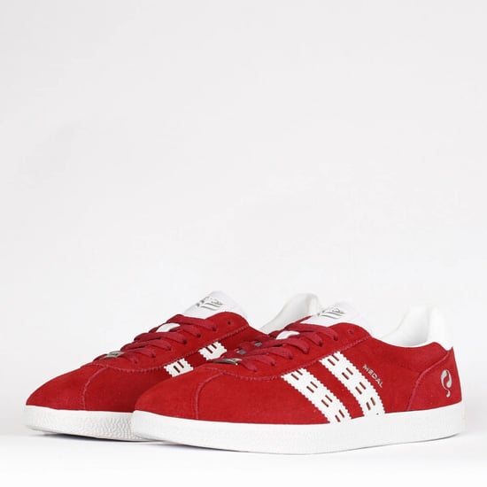 Q1905 Sneaker medal classic donkerrood/wit - Image 4