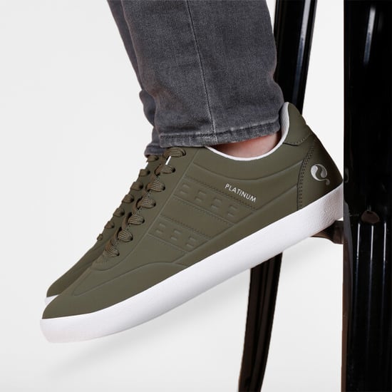 Q1905 Sneaker platinum one leger/olive green - Image 4