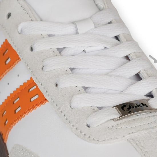 Q1905 Sneaker titanium wit/oranje - Image 4
