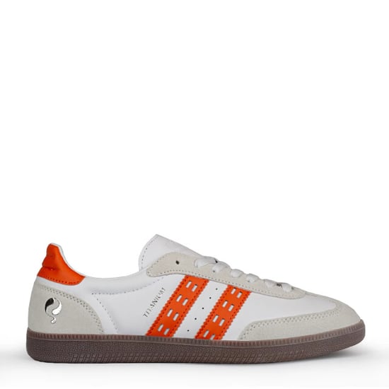 Q1905 Sneaker titanium wit/oranje - Image 5