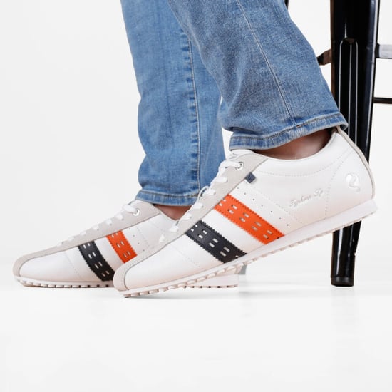 Q1905 Sneaker typhoon sp wit/donkerblauw/oranje - Image 3
