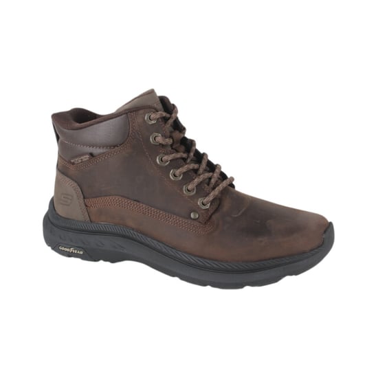 Skechers Pollard Waylon Leather Men's Cocoa Ankle Boots - Image 1