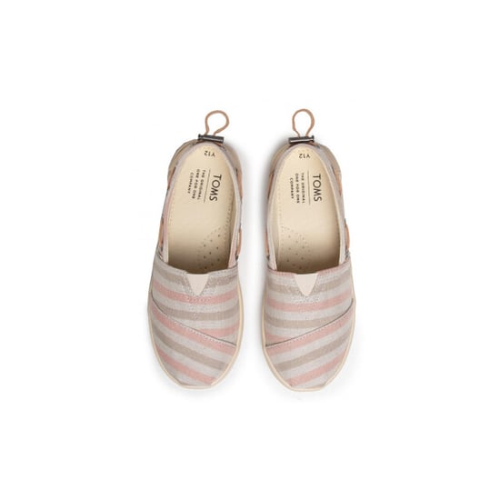 Toms Youth bimini stripe salmon woven trim synthetic - Image 4