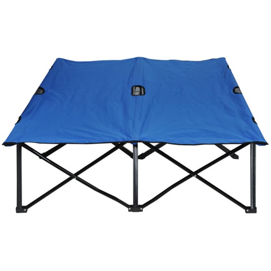 4goodz Outsunny opvouwbaar campingbed extra breed, veldbed 125x193cm - Image 3