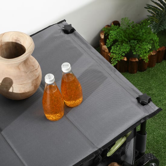 4goodz Outsunny strandwagen opvouwbaar met tafel afdekking 5 zakken - - Image 3