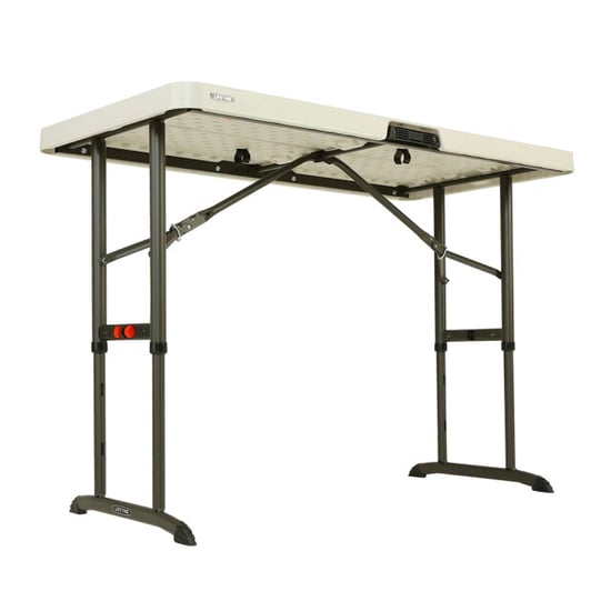 Lifetime Kunststof campingtafel in hoogte verstelbaar 122x61x86 cm - Image 3