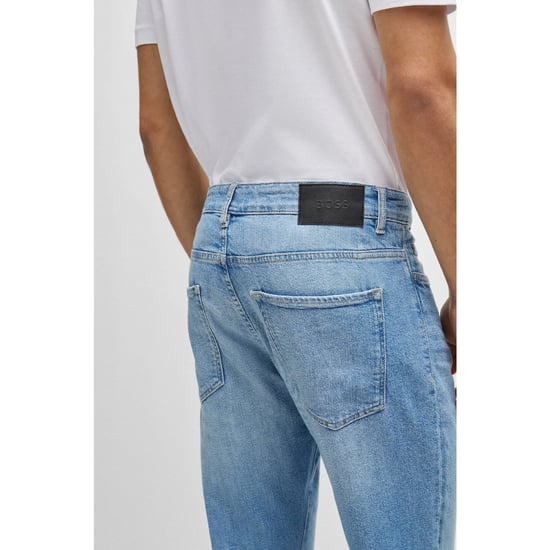 Men's Hugo Boss Delaware3-1-BF Slim-Fit Jeans in Turquoise - Image 3