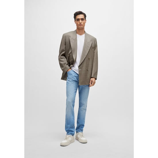 Men's Hugo Boss Delaware3-1-BF Slim-Fit Jeans in Turquoise - Image 4