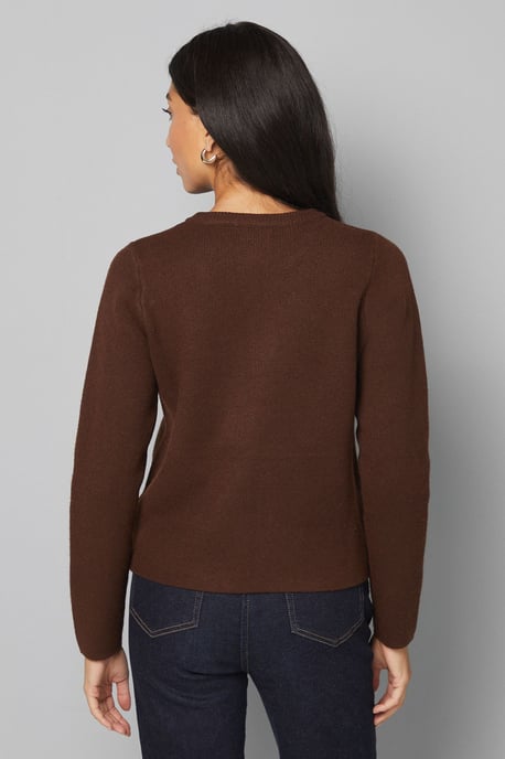 Fitted Double Button Knitted Jacket - Image 3