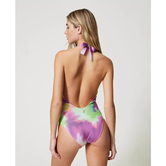 Twin-set Badpak uit één stuk met tie-dye print - Image 3