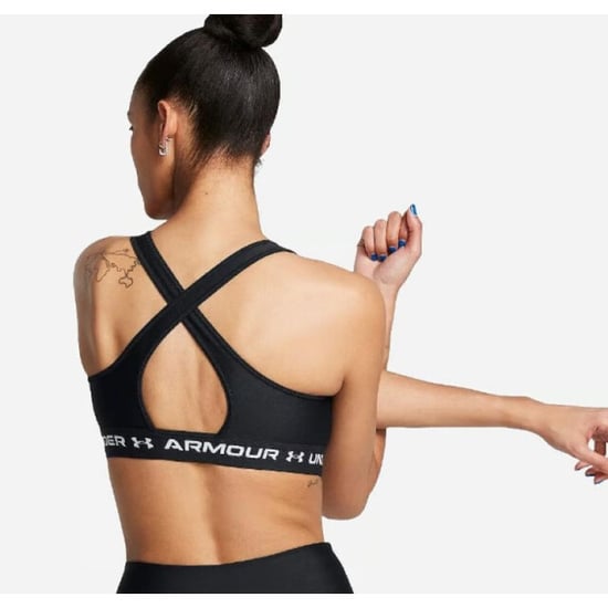 Under Armour Crossback mid bra-blk 1361034-006 - Image 2