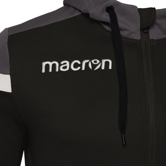 Macron Eadesy full zip hoody blk/wht 81490901 - Image 5