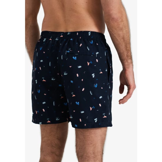 Happy Shorts Heren zwemshort strand donkerblauw print - Image 5