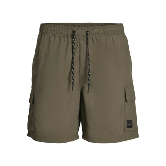 Jack & Jones Heren zwemshort jpstnaxos cargo effen donker - Image 1