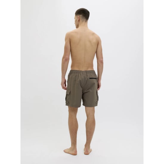 Jack & Jones Heren zwemshort jpstnaxos cargo effen donker - Image 3