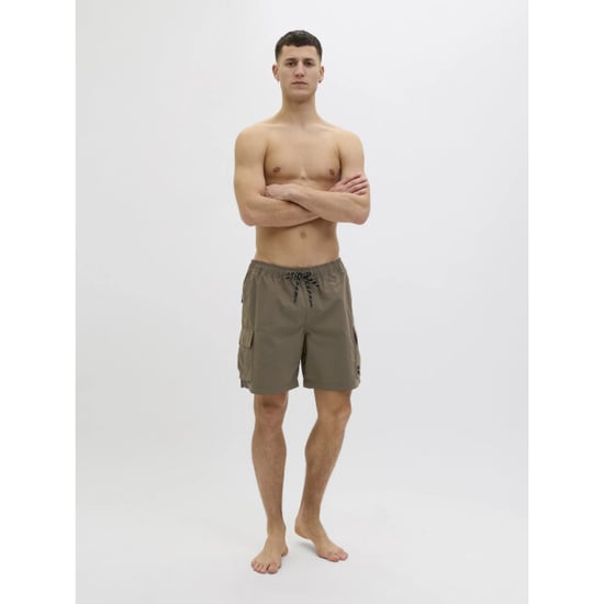 Jack & Jones Heren zwemshort jpstnaxos cargo effen donker - Image 5
