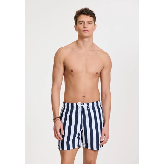 Shiwi Heren zwemshort broad stripe donkerblauw/wit - Image 2