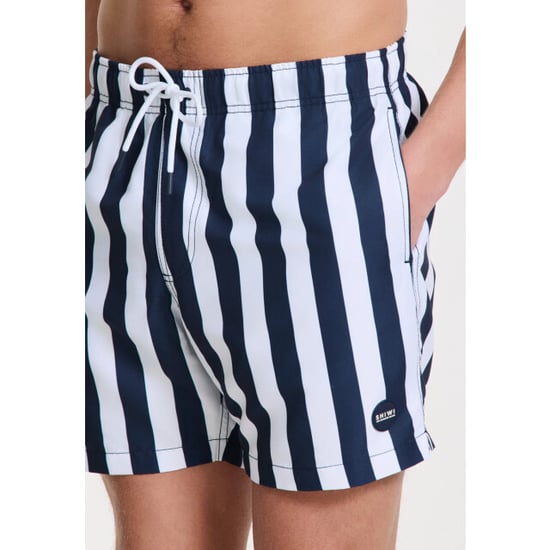 Shiwi Heren zwemshort broad stripe donkerblauw/wit - Image 4