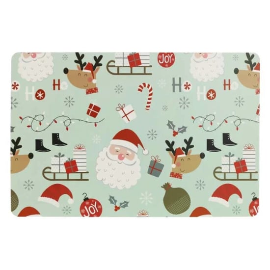 Unique Living placemats present green 43,5x28,5cm - Image 1