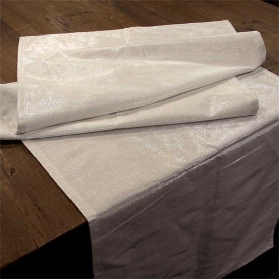 Unique Living | glamour tafelloper 45x150cm off white - Image 1