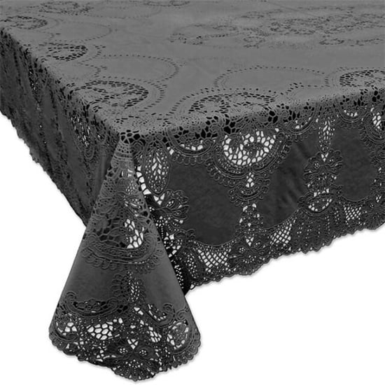 Unique Living | tafelkleed amira vinyl 152x228cm dark grey - Image 1