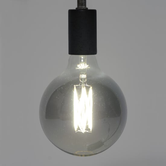 Hoyz Lichtbron led filament bol Ø12 5 e27 6w dimbaar / smoke grey glas - Image 1