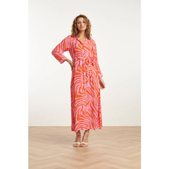 Smashed Lemon 25086 summer maxi shirt jurk met dierenprint | - Image 1