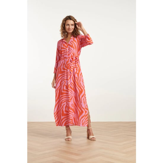 Smashed Lemon 25086 summer maxi shirt jurk met dierenprint | - Image 5