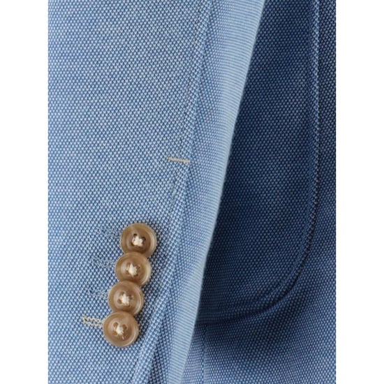 Bos Bright Blue Colbert d7,5 lommer jacket with inlay 241037lo45bo/210 light blue - Image 3