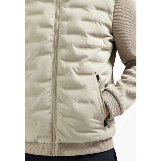 No Excess Jacket short fit sealed hooded knit stone - Image 2