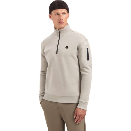 No Excess Sweater half zip brushed clay - Image 1