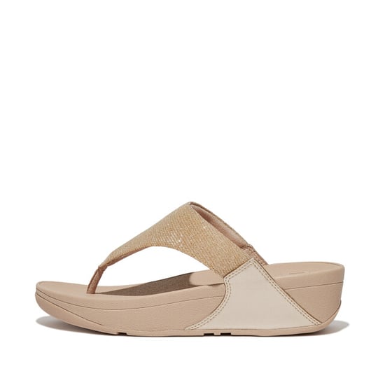 FitFlop Lulu shimmer toe post sandals - Image 3