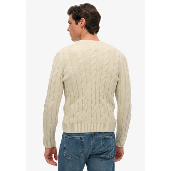 Superdry Mens Jacob Cable Knitwear Jumper - Image 4