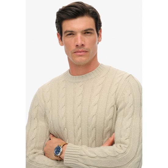 Superdry Mens Jacob Cable Knitwear Jumper - Image 6