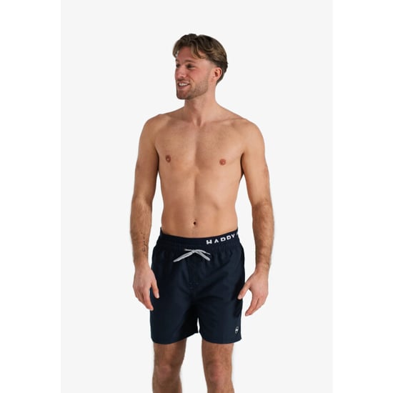 Happy Shorts Heren zwemshort dubbele waistband effen donker - Image 2