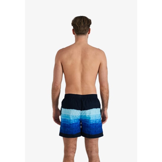 Happy Shorts Heren zwemshort waterverf strepen print blauw - Image 3