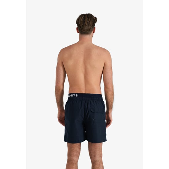 Happy Shorts Heren zwemshort dubbele waistband effen donker - Image 4
