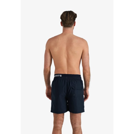 Happy Shorts Heren zwemshort dubbele waistband effen donker - Image 5