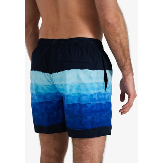 Happy Shorts Heren zwemshort waterverf strepen print blauw - Image 5