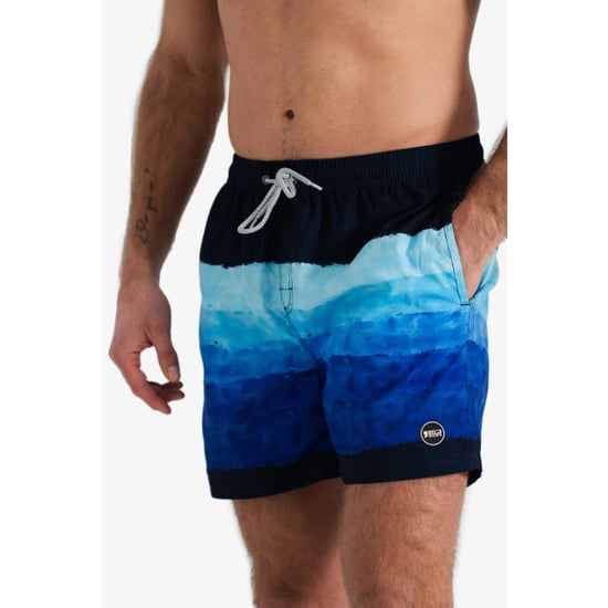 Happy Shorts Heren zwemshort waterverf strepen print blauw - Image 6