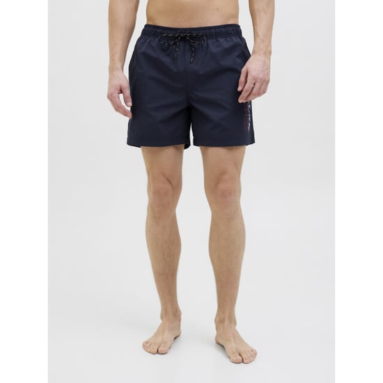 Jack & Jones Heren zwemshort jpstmaui double logo effen donkerblauw - Image 2