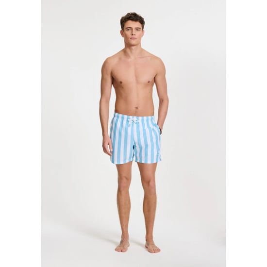 Shiwi Heren zwemshort broad stripe lichtblauw/wit - Image 2